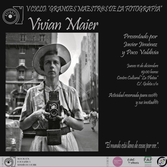 CICLO GRANDES MAESTR@S DE LA FOTOGRAFÍA – “El legado de Vivian&nbsp;Maier”