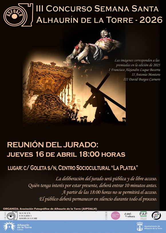 Reunión del jurado – III Concurso Fotográfico Semana Santa&nbsp;2026